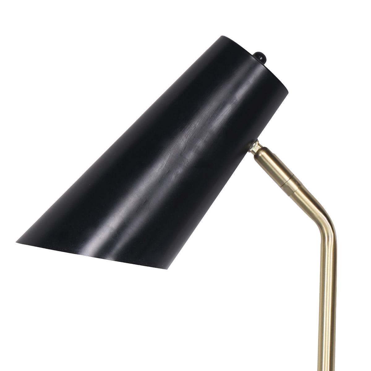 Sarantino Electric Reading Light Table Lamp Brass Finish - Black