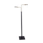 Sarantino LED Metal Floor Lamp with 2 Lights in Brushed Gold and Black Finish