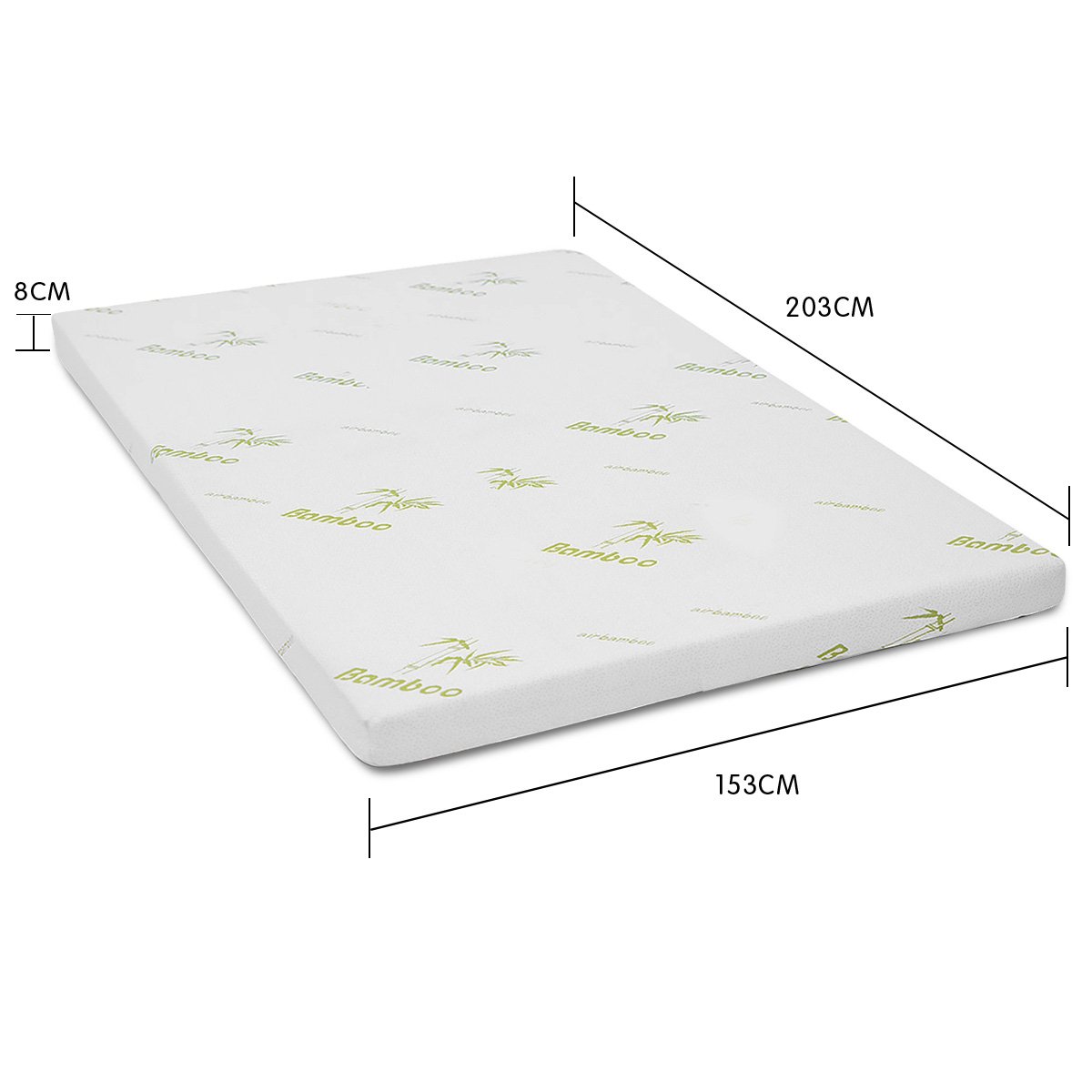 Laura Hill Cool Gel Memory Foam Mattress Topper - Queen