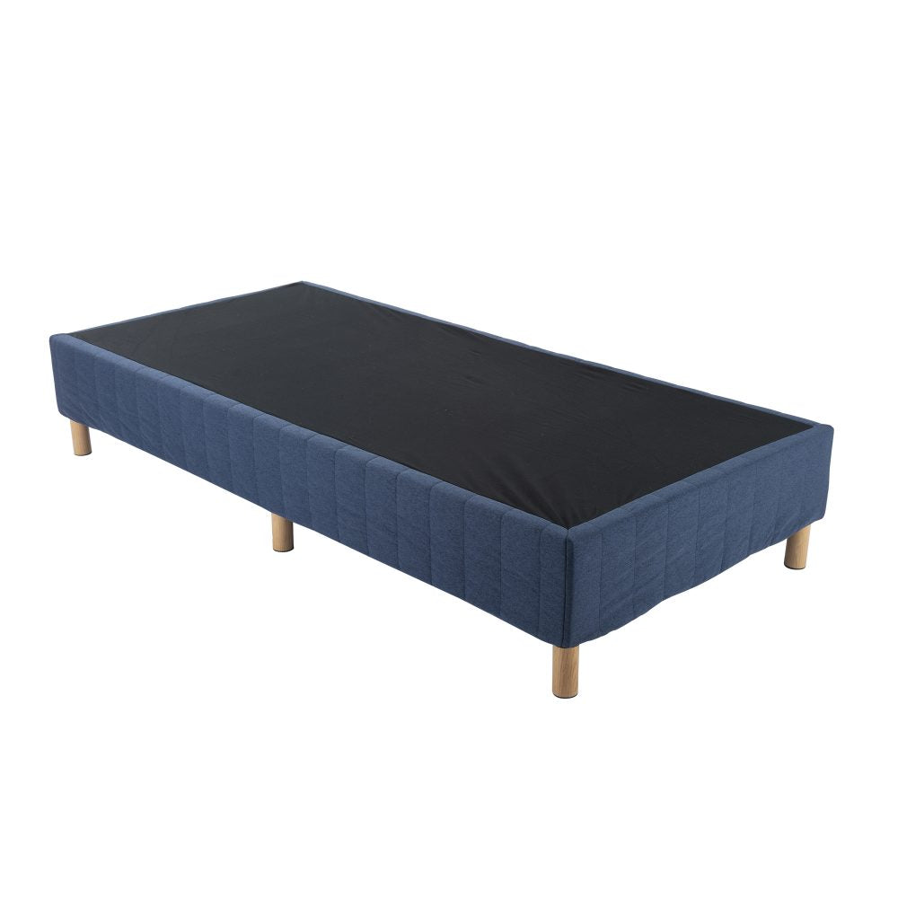 Metal Bed Frame Mattress Foundation Blue - King