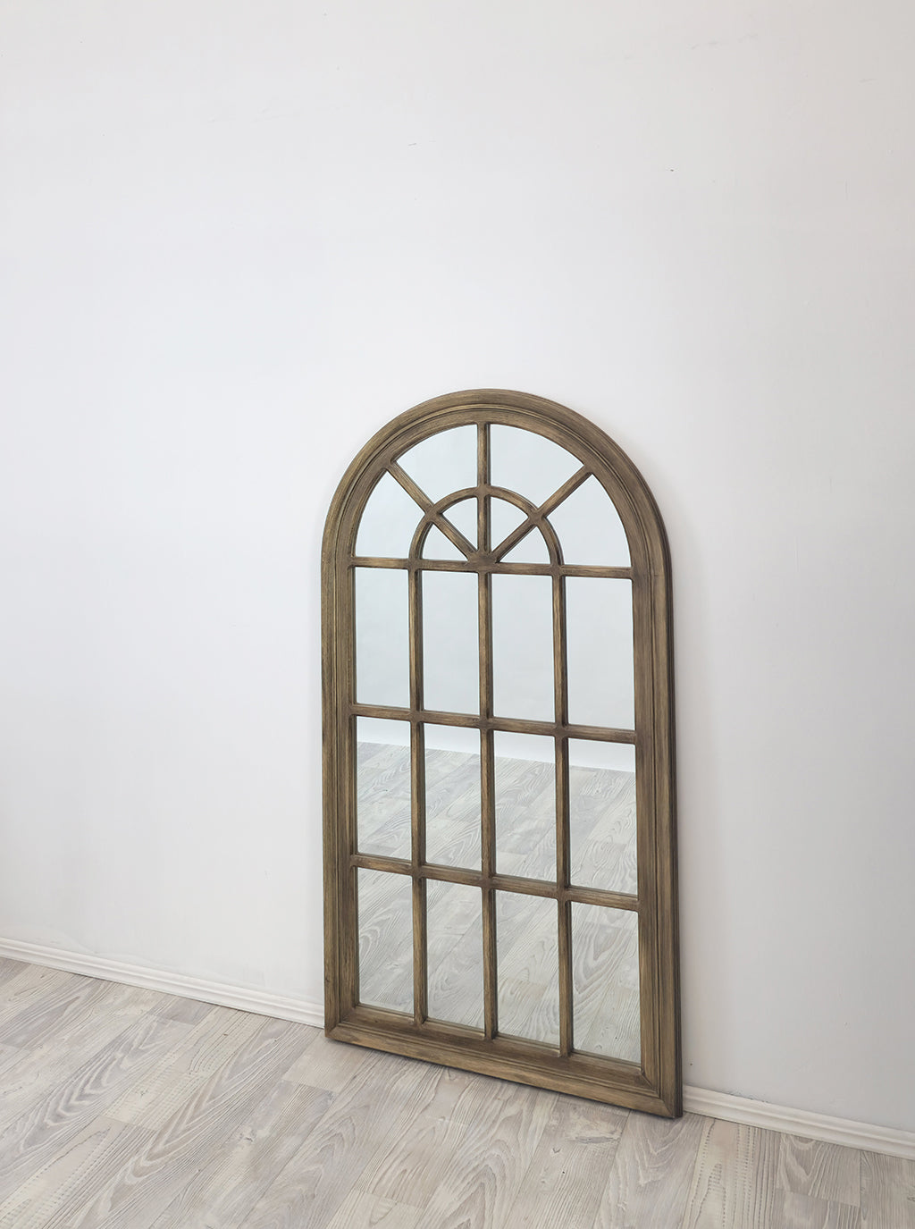 Window Style Mirror - Taupe Arch 70 CM x 130 CM