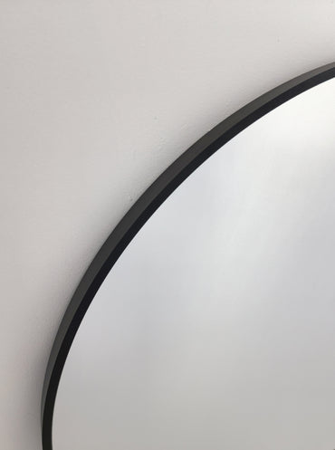 Metal Arch Mirror 80cm x 170cm - Black