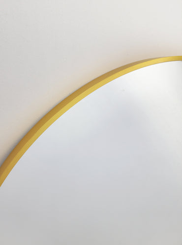 Metal Arch Mirror 80cm x 170cm - Gold