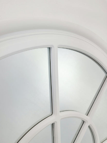 Window Style Mirror - White Arch 100 CM x 150 CM