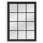 Window Style Mirror - Black Rectangle 95cm x 130cm