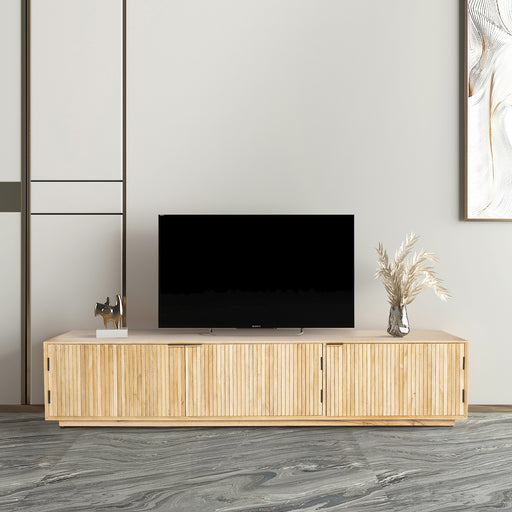 Cyrus ETU Entertainment TV Unit 200cm 3 Door Solid Mango Wood - Natural