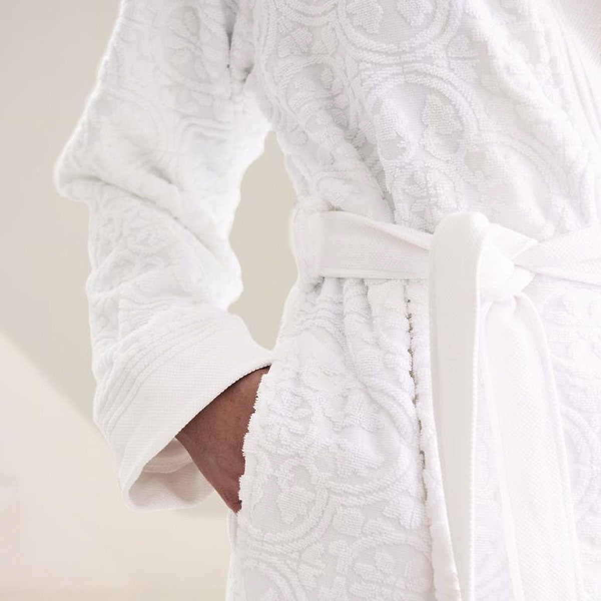 PIP Studio Mosaic de Pip White Cotton Bathrobe Medium