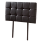 PU Leather Single Bed Deluxe Headboard Bedhead - Black