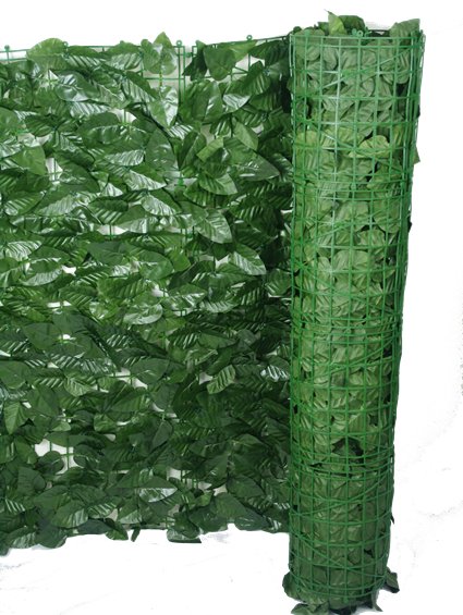 Artificial UV Peach Leaf Roll 3m By 1m