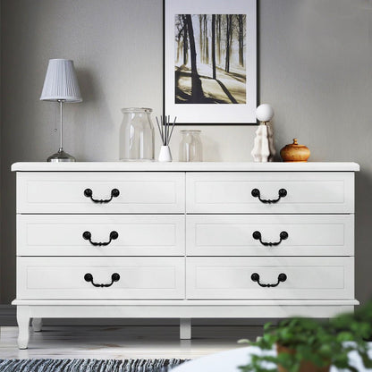 Artiss 6 Chest of Drawers - KUBI White