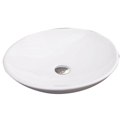 Bathroom Ceramic Oval Above Countertop Basin for Vanity