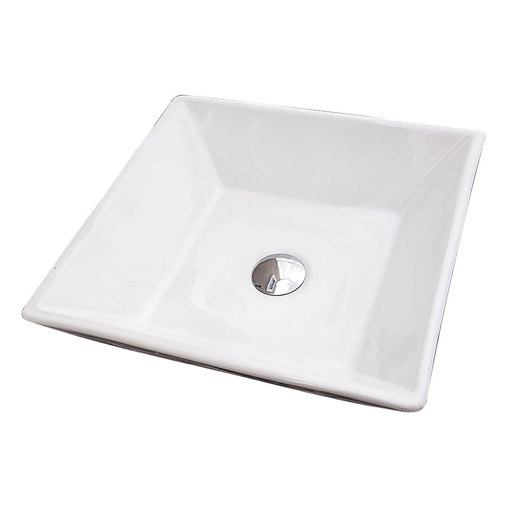 Bathroom Ceramic Rectangular Above Countertop Basin for Vanity