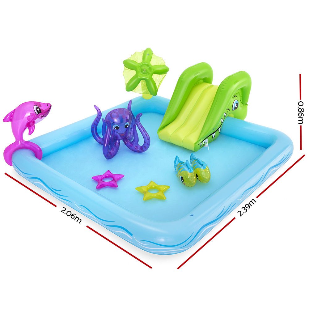 Bestway Kids Pool 239x206x86cm Inflatable Above Ground Swimming Play Pools 308L