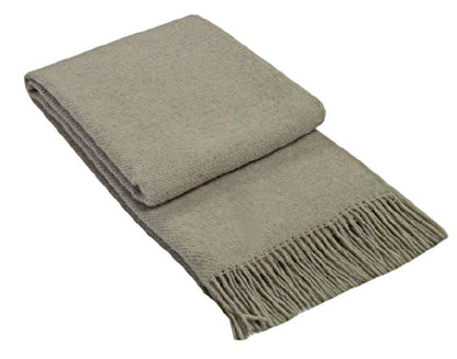 Brighton Throw - 100% NZ Wool - Beige