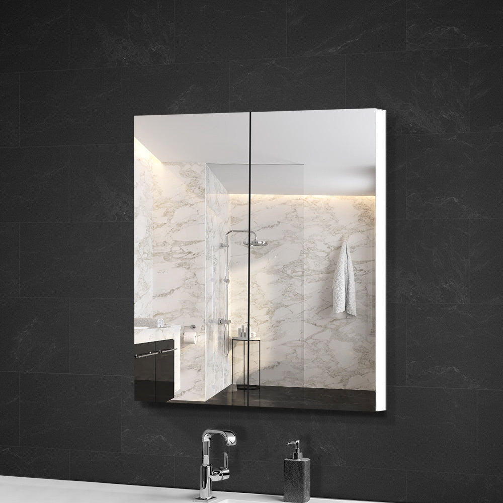 Cefito Bathroom Mirror Cabinet 600x720mm White