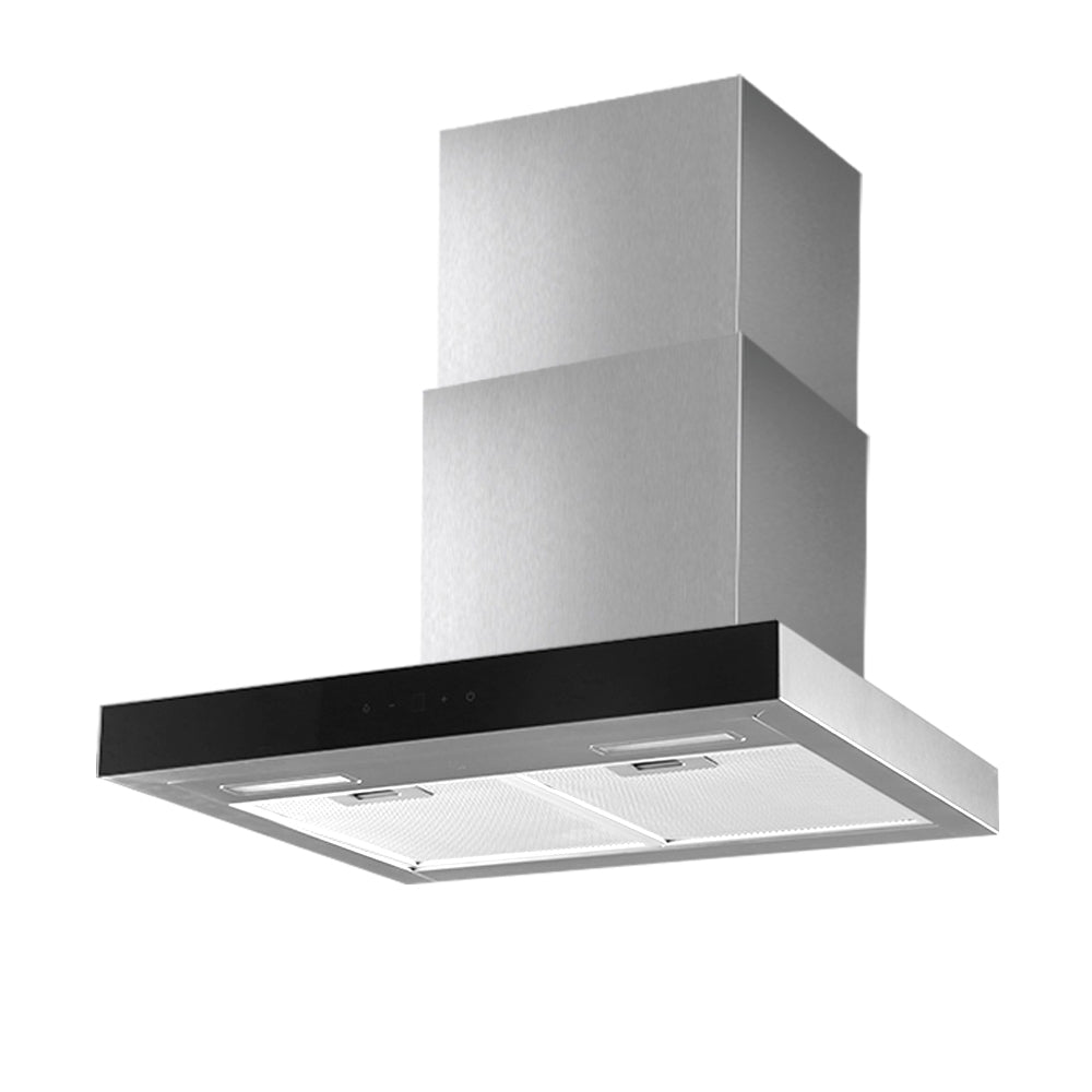 Devanti 600mm Range Hood 60cm Rangehood Glass Stainless Steel