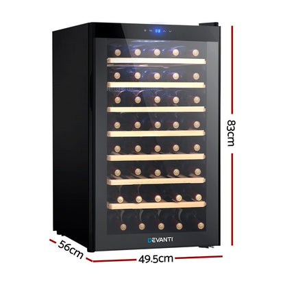 Devanti Wine Cooler Fridge 51 Bottles