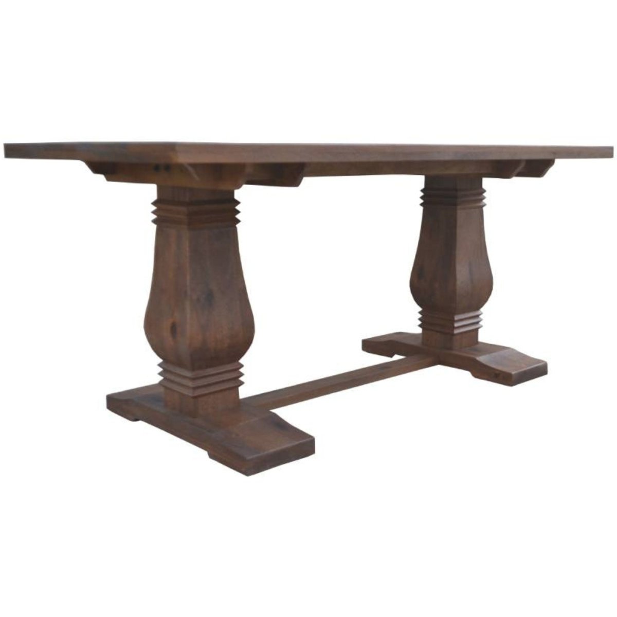 Florence  High Dining Table 200cm French Provincial Pedestal Solid Timber Wood