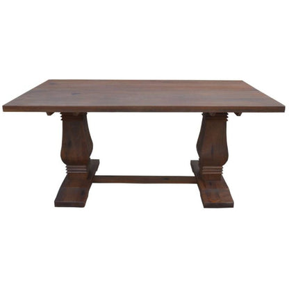 Florence  High Dining Table 200cm French Provincial Pedestal Solid Timber Wood