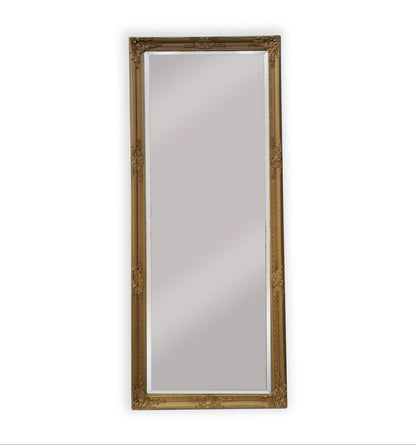 French Provincial Ornate Mirror - Country Gold - Medium 70cm x 170cm