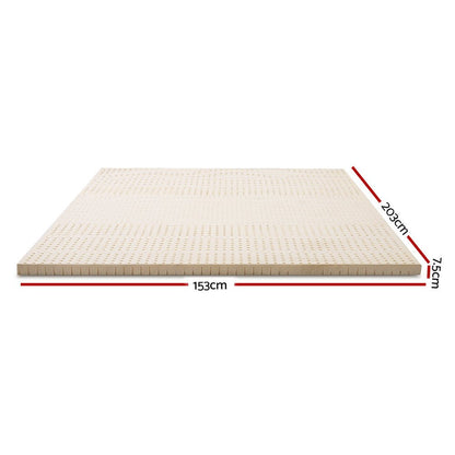 Giselle Bedding Latex Mattress Topper 7.5cm Queen